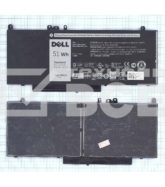 Аккумулятор для ноутбука Dell Latitude E5450, E5470, E5550, E5570, 51wh, 7.4V, Dell, 6460