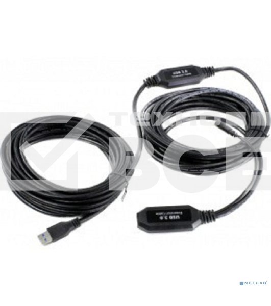 Кабель-адаптер USB3.0-repeater, удлинительный активный <Am-->Af> 10м VCOM <CU827>