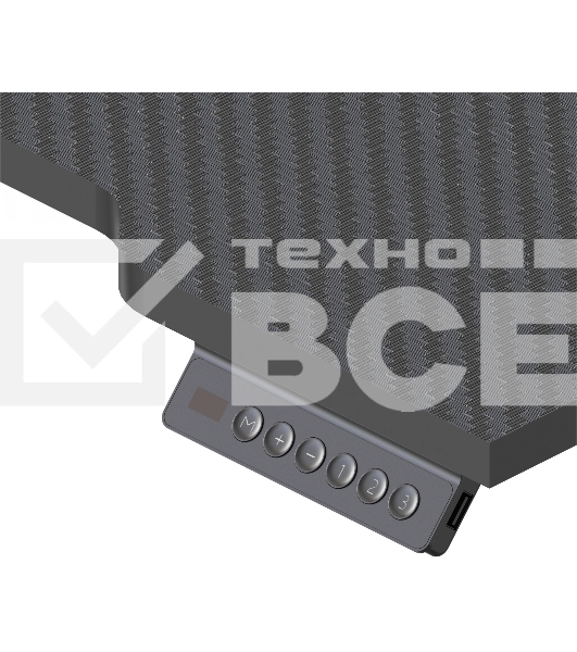 Стол для компьютера Cactus CS-EDXL-GBK столешница МДФ, черный карбон каркас черный 140x60см