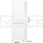 Холодильник Gorenje NRK619EEW4 белый двухкамерный 203/99л морозилка снизу, No Frost, фото4