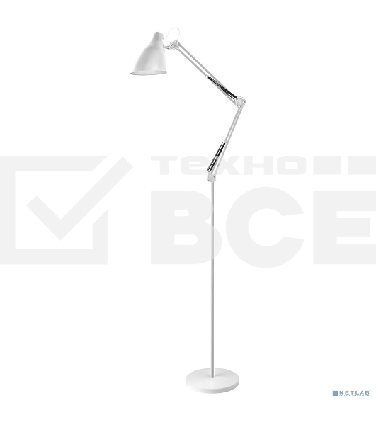 Светильник напольный, торшер, Camelion KD-332 C01 белый (230V, 40W, E27)