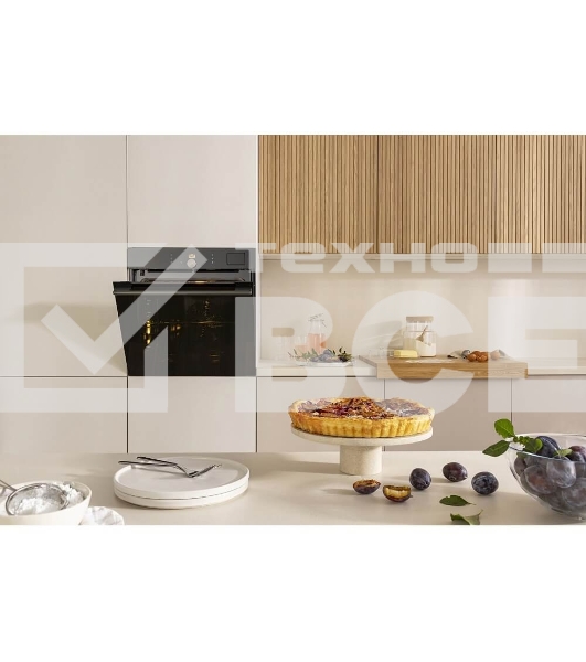 Встраиваемая электрическая духовка Gorenje BFS6148B, объем 77 л, макс. температура 230 градусов, сенсорное/поворотное управление, Wi-Fi, пар (FullSteam), сувид, AirFry, автоматические программы, телескопические направляющие на одном уровне, термощуп, динамическая система охлаждения, многоуровневое приготовление, PerfectGrill, энергоэффективность А+, черный