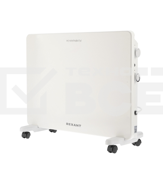 Конвектор Rexant 60-0097, белый, 1500 Вт, 20 м2, механический термостат