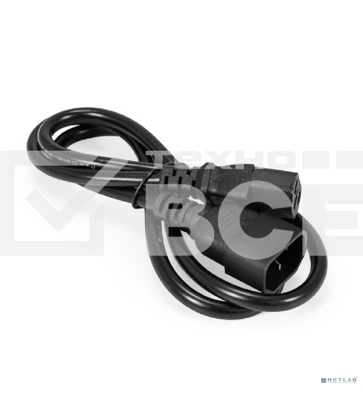 Кабель питания ExeGate Special EC-1S (C13->C14, 3*0.5мм2, CCA, черный, 1м)