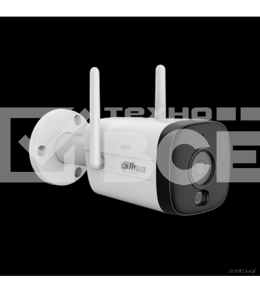 Уличная цилиндрическая IP-видеокамера Dahua DH-IPC-HFW1339DTK1-SW-PV 2.8 WI-FI SmartDualLight 3Мп; 1/2.8” CMOS; объектив 2.8мм; обнаружение людей, микрофон, ИК 30м, LED 30м, IP67, металл/пластик