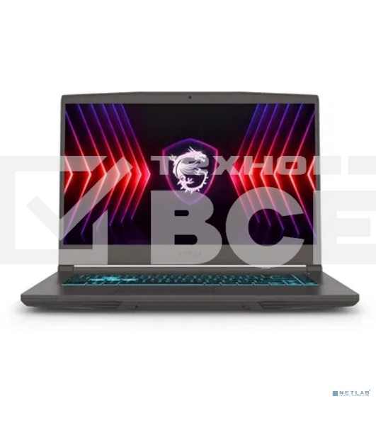 Ноутбук MSI Thin 15 B13VE-3023US Core i5 13420H 16Gb SSD 512Gb NVIDIA GeForce RTX 4050 6Gb 15.6' IPS FHD (1920x1080) Windows 11 Home Multi Language grey WiFi BT Cam