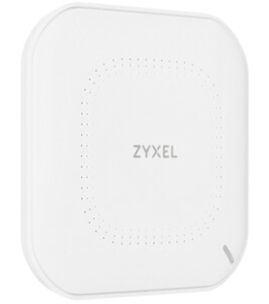 Гибридная точка доступа Zyxel NebulaFlex NWA50AX, WiFi 6, 802.11a/b/g/n/ac/ax (2,4 и 5 ГГц), MU-MIMO, антенны 2x2, до 575+1200 Мбит/с, 1xLAN GE, PoE, без поддержки Captive portal и WPA-Enterprise, защ