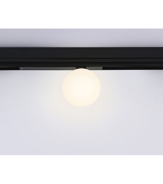 Управляемый светодиодный светильник для шинопровода Magnetic Ambrella light GL1371 BK черный IP20 10W 3000K-6400K 220V 120° D120/232*120*167 (Без ПДУ)