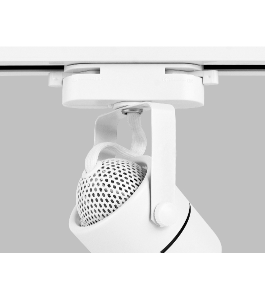 Трековый однофазный светильник со сменной лампой Ambrella light GL5101 WH белый GU10 max 12W