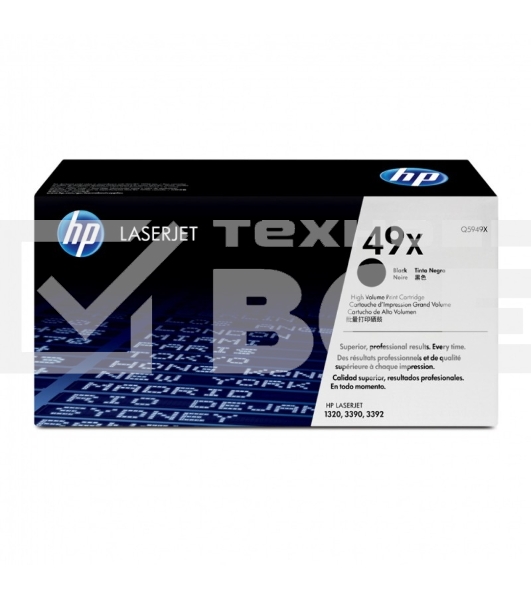Картридж лазерный HP Q5949X черный для LaserJet 1320 6000 стр.