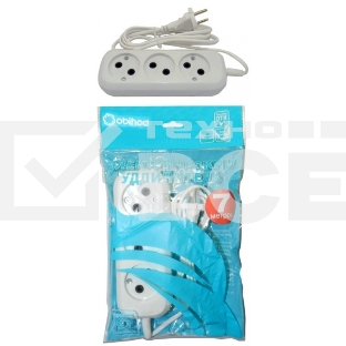 Удлинитель ОБИХОД РС-3 без з/м 3x7 м (ШВВП) (50) 150-507