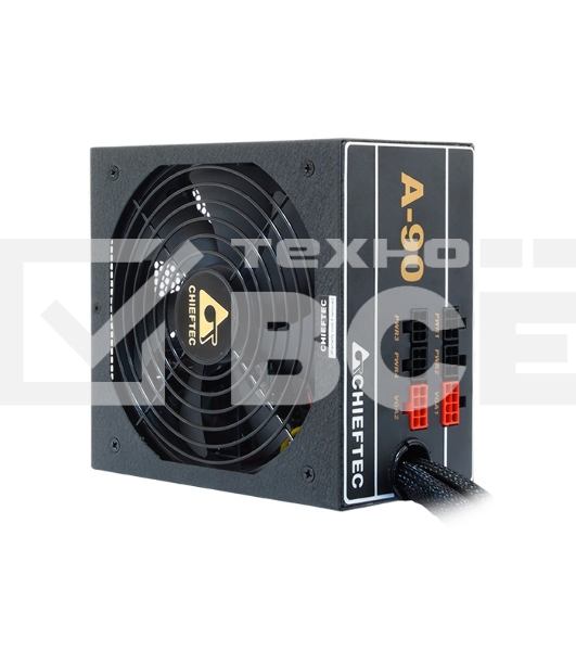 Блок питания Chieftec, GDP-750C, 750Вт, 140мм, модульный, черный
