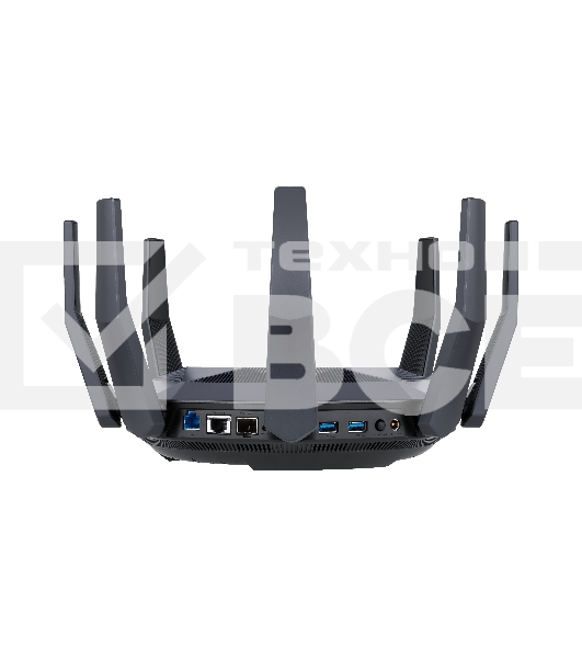 Роутер ASUS RT-AX89X, 802.11b/g/n/ac/ax, до 1148+4804 бит/c, 2,4 + 5 гГц, 8 антенны, USB, GBT LAN