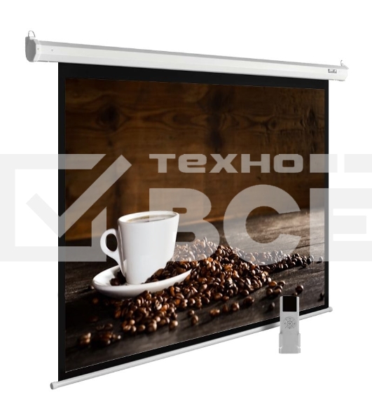 Экран Cactus 300x300см MotoExpert CS-PSME-300x300-WT 1:1 настенно-потолочный рулонный белый (моторизованный привод)
