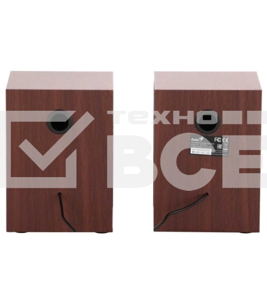 Колонки GENIUS SP-HF280 wooden USB {Проводной пульт регулировки громкости для легкого управления}