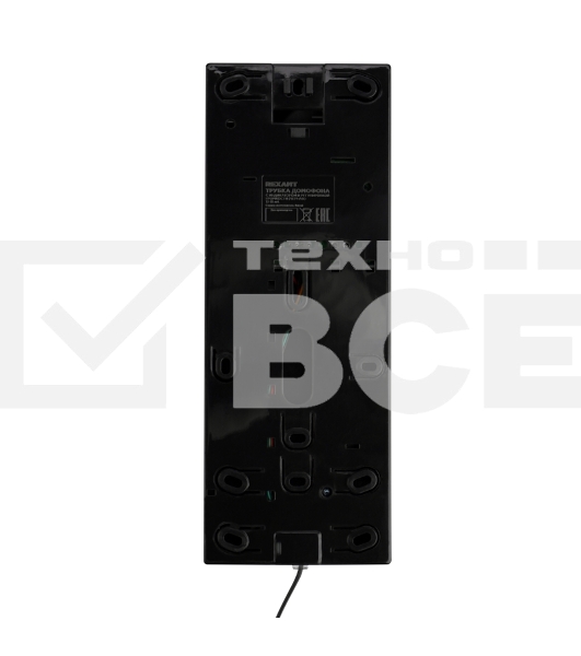 Трубка домофона с индикатором и регулировкой звука RX-320, черная Rexant