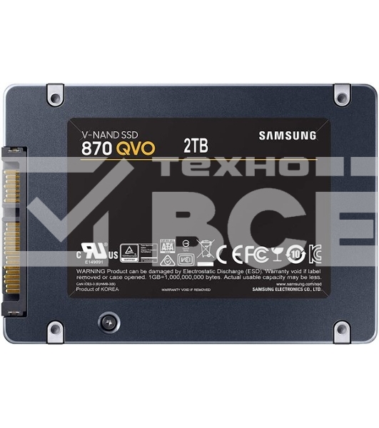 Накопитель SSD Samsung 870 QVO, 2Tb, SATA III, 2.5
