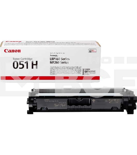 Картридж лазерный CANON 051H BK черный (4100 стр.) для CANON LBP162dw