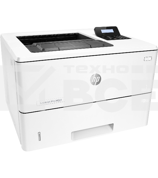 Принтер лазерный HP LaserJet Pro M501dn (J8H61A), A4, ч/б, печ. до 45 стр/мин., 600 x 600 dpi, USB, RJ-45, Air Print