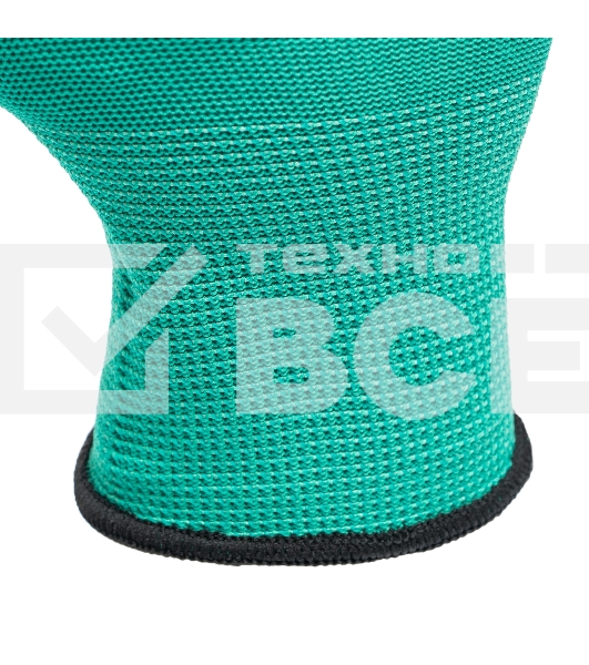 Перчатки полиэфирные Palisad с черным нитрильным покрытием, размер 9, 13 класс вязки