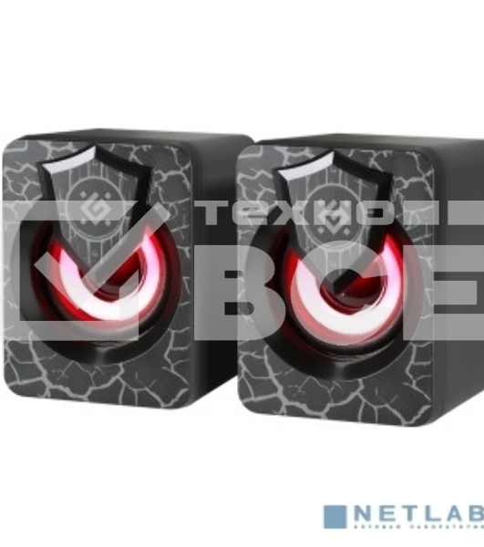 Акустическая 2.0 система Defender Onyx 6Вт, подсветка, питание от USB