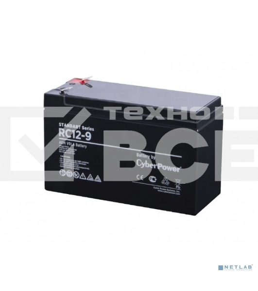 Батарея SS CyberPower RC 12-9 / 12 В 9 Ач Battery CyberPower Standart series RC 12-9 / 12V 9 Ah