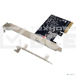 Контроллер ORIENT AM-U3242PE-C, PCI-Ex4 v3.0, USB 3.2 Gen2x2 (SuperSpeed USB 20Gbps), скорость до 20 Гбит/с, 1-port Type-C, ASM3242 chipset, Self powered, в комплекте LP планка крепления (31333), фото3