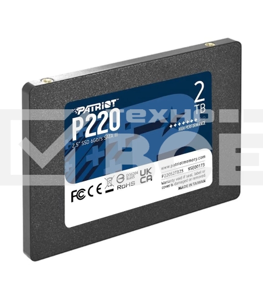 Накопитель SSD Patriot P220, 2TB, SATA III, 2.5
