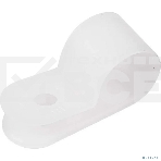 Скоба под винт Rexant 6мм, белая (50 шт/уп), фото 1