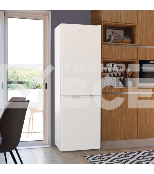 Холодильник Gorenje NRK619EEW4 белый двухкамерный 203/99л морозилка снизу, No Frost