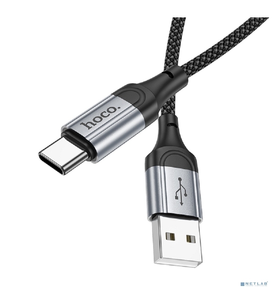 Кабель USB2.0 Hoco AM/Type-C, 3А, X102, 1м, черный, коробка
