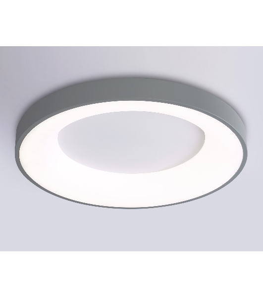 Потолочный светодиодный светильник Ambrella light FZ1402 GR серый IP20 48W 3000K-6500K D500*50 (ПДУ ИК)
