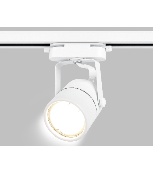 Трековый однофазный светильник со сменной лампой Ambrella light GL5101 WH белый GU10 max 12W