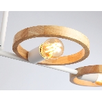 Светильник Ambrella light TR8247/4 WH/LWD белый/светлое дерево E27/4 max 40W 840*360*220, фото6