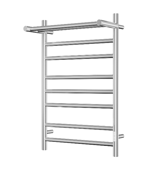 Полотенцесушитель электрический с полкой BAU Stil Shelf 50х80, 7 планок, универсальный, нерж. сталь