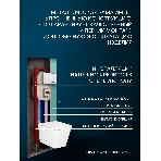 Комплект BAU 6 в 1: рамная инсталляция, унитаз подвесной безободковый вихревой Bau Stil Hurricane, быстросъемное тонкое сиденье дюропласт микролифт, кнопка смыва BAU Soul, белая, фото 1