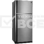 Холодильник Sharp SJ-XE59PMSL серебристый двухкамерный 430/148 л морозилка сверху, фото 1
