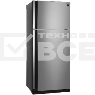 Холодильник Sharp SJ-XE59PMSL серебристый двухкамерный 430/148 л морозилка сверху