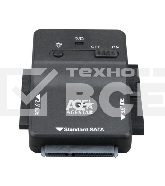 Адаптер-переходник AgeStar для HDD 2.5'/3.5' 3FBCP1 черный