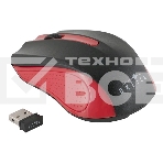 Мышь беспроводная Oklick 485MW черный/красный, 1200 dpi, радиоканал, USB, кнопки - 3, фото4