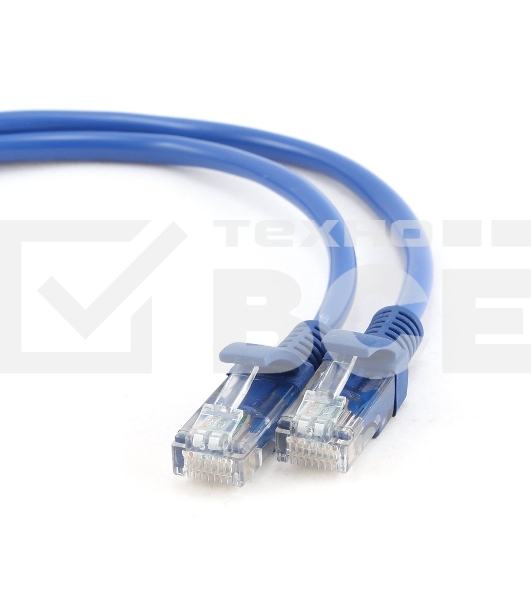 Патч-корд FTP Cablexpert кат.5e, 2м, литой, многожильный (синий)