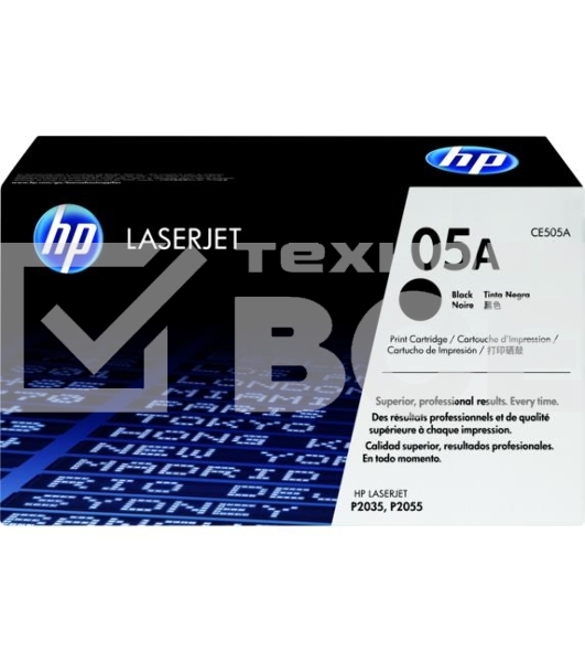 Картридж лазерный HP CE505A черный LJ P2055/P2035 (2300стр.)