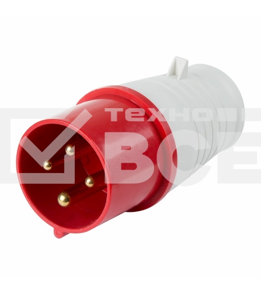 Вилка 024 переносная 3Р+РЕ 32А 380В IP44 Rexant