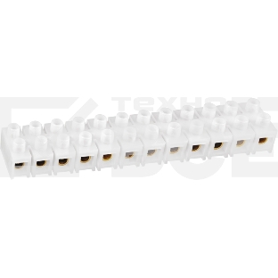 Колодка клеммная 10х35кв.мм 12пар NTB-HPE-S12-80/WH квадратн. полиэтилен бел. Navigator 71008