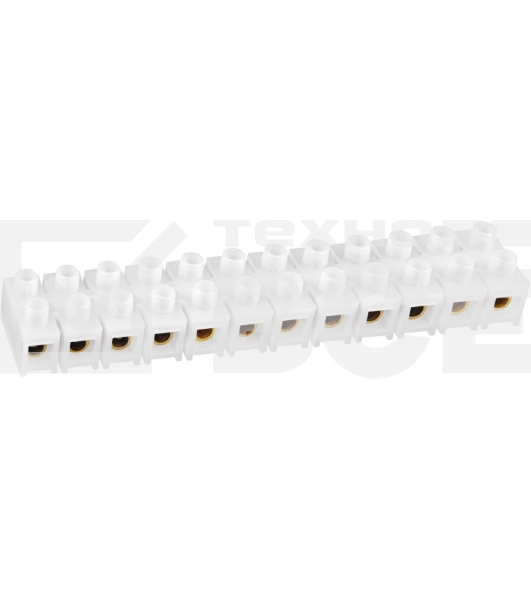 Колодка клеммная 10х35кв.мм 12пар NTB-HPE-S12-80/WH квадратн. полиэтилен бел. Navigator 71008