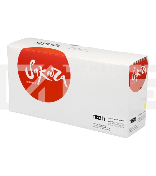 Тонер-туба Sakura KMTN-321Y (A33K250) для Konica Minolta, желтый, 25000 к.