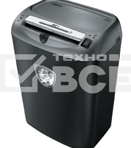 Шредер Fellowes Powershred 75Cs FS-46750 (FS-4675001/FS-4675002){авт., 3.9х50мм, 12лст., 27лтр., уничтожает: скобы, карты, скрепки, CD, селектор кол-ва листов}