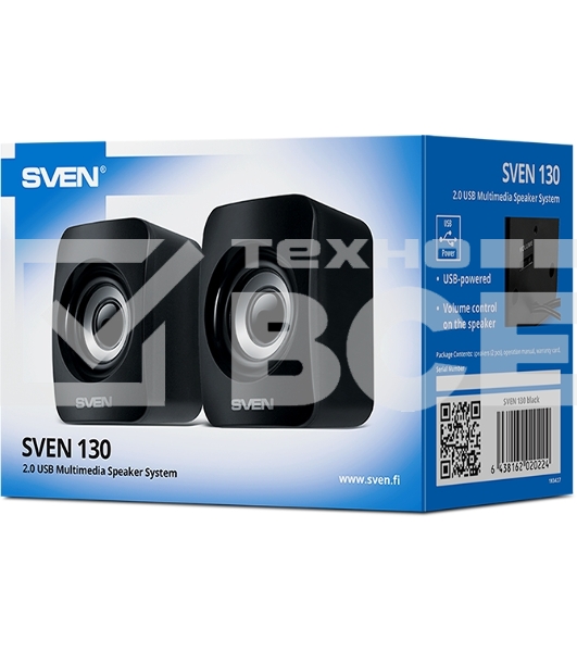 Акустическая система SVEN 130, черный (6 Вт, питание USB)
