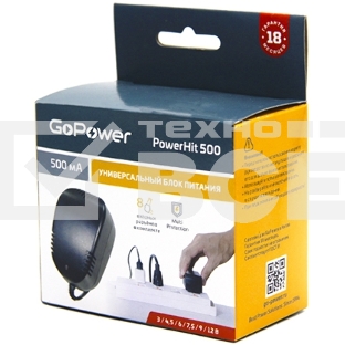 Блок питания GoPower Powerhit 500 универсальн. (1/20/40)