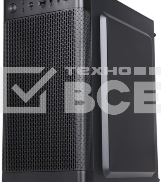 Компьютерный корпус Accord Q03B черный без БП mATX 2xUSB3.0 audio